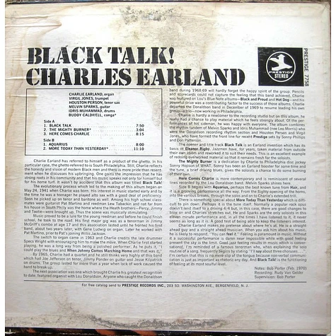 Charles Earland - Black Talk!