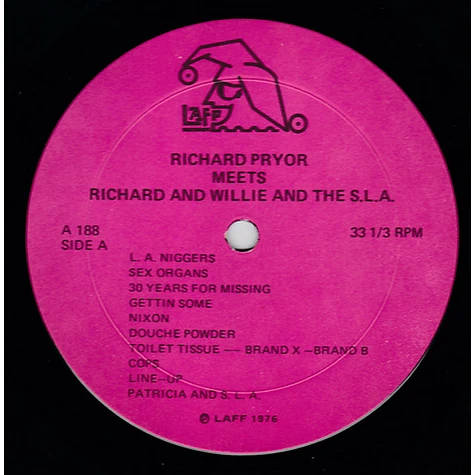 Richard Pryor / Richard & Willie - Richard Pryor Meets...Richard & Willie And...The SLA!!