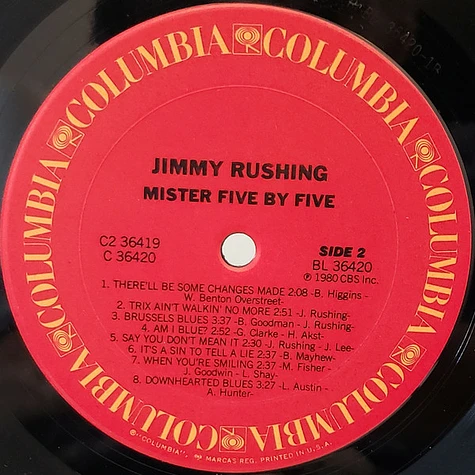 Jimmy Rushing - Mr. Five By Five