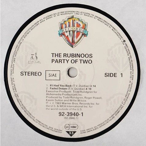 The Rubinoos - Party Of Two