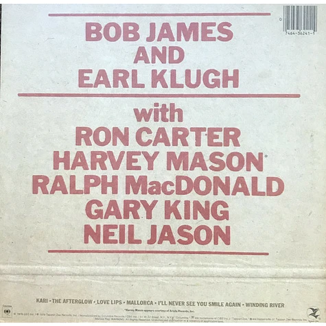 Bob James & Earl Klugh - One On One
