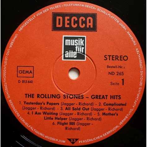 The Rolling Stones - Great Hits
