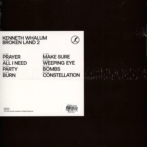 Kenneth Whalum - Broken Land 2 Crystal Clear Vinyl Edition