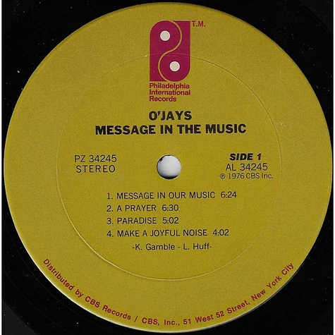 The O'Jays - Message In The Music