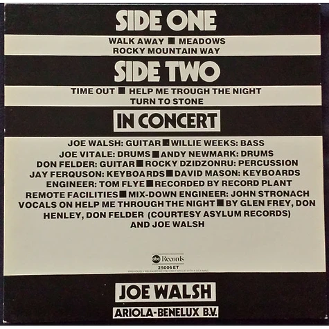 Joe Walsh - In Concert