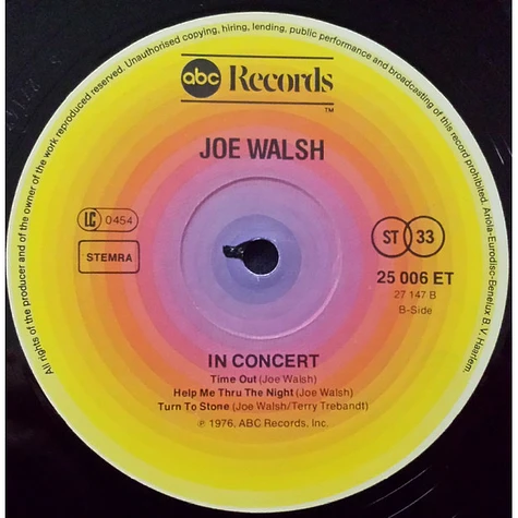 Joe Walsh - In Concert