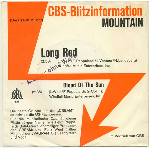 Mountain - Long Red