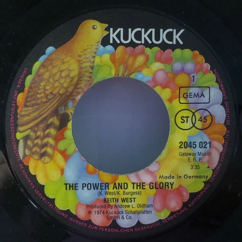 Keith West - The Power And The Glory