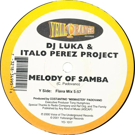 DJ Luka & Italo Perez Project - Melody Of Samba