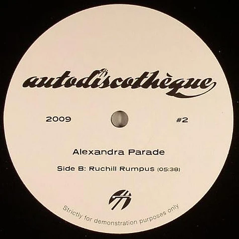 Alexandra Parade - Barney's Bubbles / Ruchill Rumpus