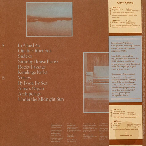 Jeremiah Chiu & Marta Sofia Honer - Recordings From The Aland Islands Red Vinyl Edition