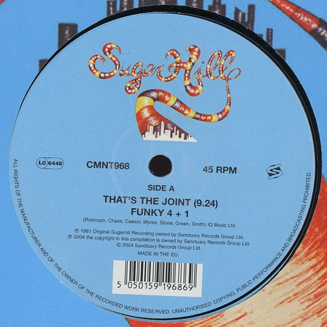 Funky 4 + 1 - That's The Joint / Rockin' & Rappin' In The House