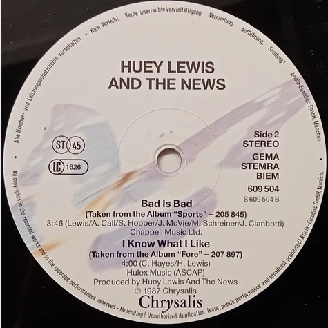 Huey Lewis & The News - Doing It All For My Baby