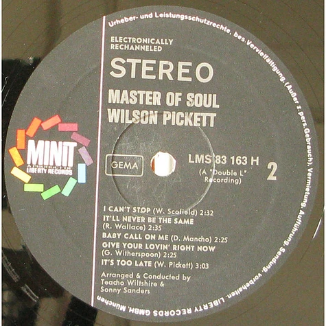 Wilson Pickett - Master Of Soul