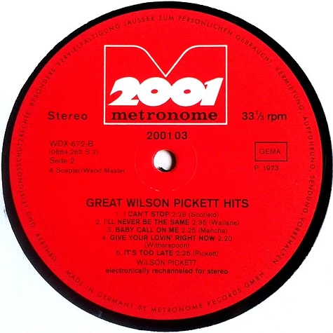 Wilson Pickett - Great Wilson Pickett Hits