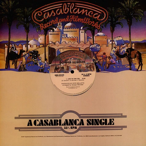 Donna Summer - I Feel Love / Love To Love You Baby Orange Vinyl Edition