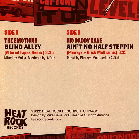 Altered Tapes / Phoreyz & Brisk - Blind Alley / Ain't No Half Steppin' Red Vinyl