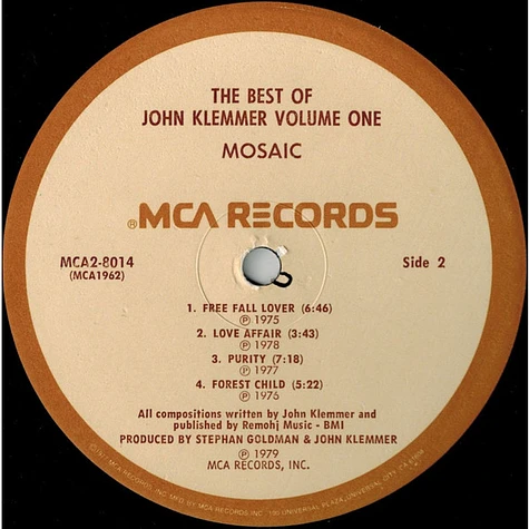 John Klemmer - Mosaic - The Best Of John Klemmer Volume One