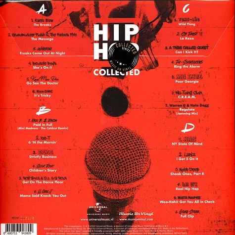 V.A. - Hip Hop Collected Red & White Vinyl Edition