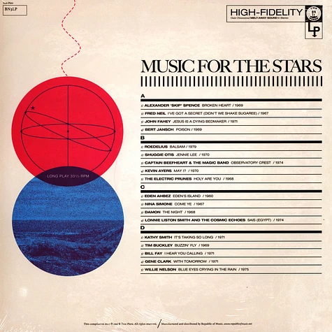 V.A. - Music For The Stars (Celestial Music 1960-1979) Black Vinyl Edition