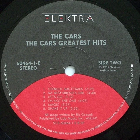 The Cars - The Cars Greatest Hits