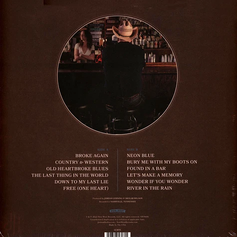 Joshua Hedley - Neon Blue Black Vinyl Edition