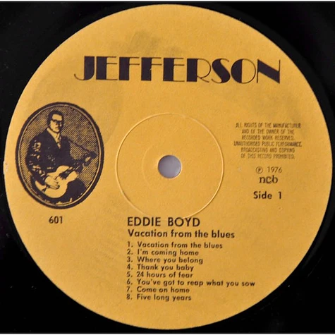 Eddie Boyd - Vacation From The Blues