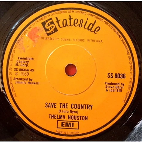 Thelma Houston - Save The Country / I Just Can't Stay Away Thelma Houston - Save The Country / I Just Can't Stay Away