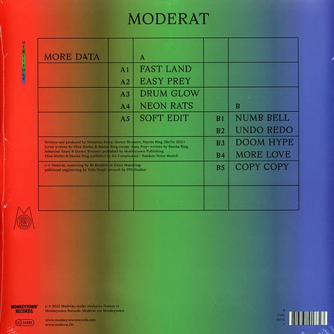 Moderat (Apparat & Modeselektor) - More D4ta 180g Deluxe Vinyl Edition