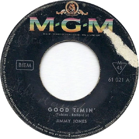Jimmy Jones - Good Timin' / My Precious Angel