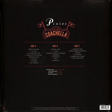 Pixies - Live At Coachella 2004 Record Store Day 2022 Orange & Yellow Splattered Vinyl Edition