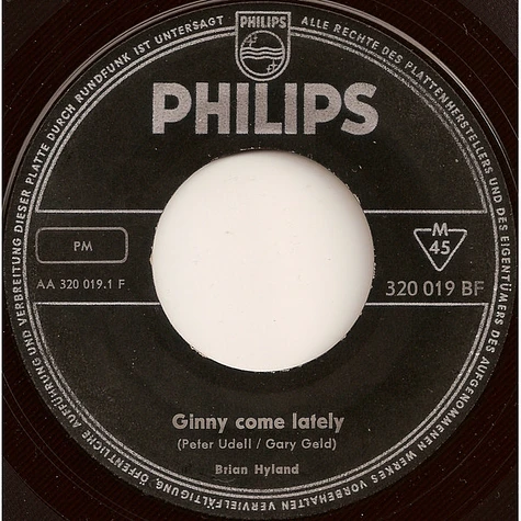 Brian Hyland - Ginny Come Lately