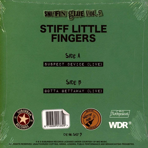 Stiff Little Fingers - Suspect Device / Gotta Gettaway