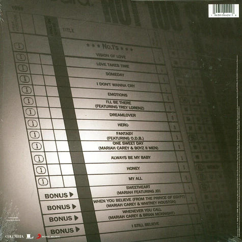 Mariah Carey - #1's Record Store Day 2022 Vinyl Edition