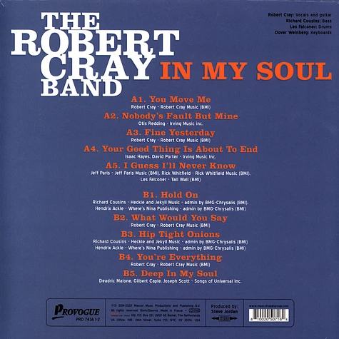 Robert Cray Band - In My Soul Light Blue Vinyl Edition