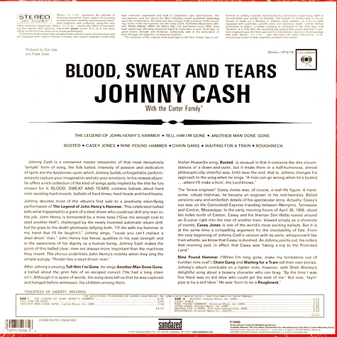 Johnny Cash - Blood, Sweat & Tears