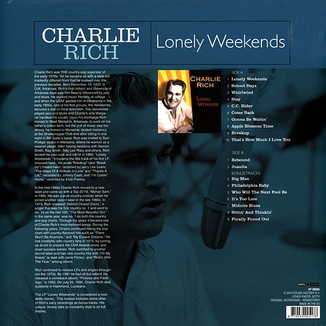 Charlie Rich - Lonely Weekends