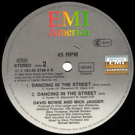 David Bowie And Mick Jagger - Dancing In The Street