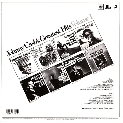 Johnny Cash - Greatest Hits Volume 1