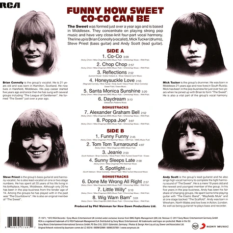 Sweet - Funny Funny,How Sweet Co Co Can Be New Vinyl Edi