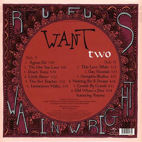 Rufus Wainwright - Want Two