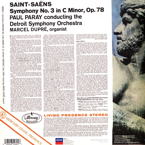 Marcel Dupre / Dso / Paul Paray - Saint-Saens-Orgel-Sinfonie 3