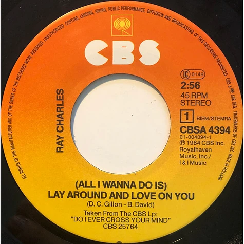 Ray Charles - (All I Wanna Do Is) Lay Around And Love On You