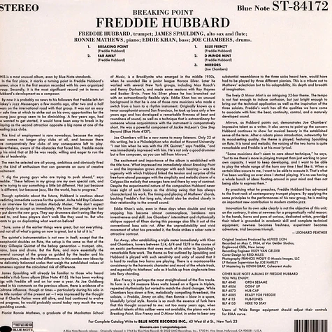 Freddie Hubbard - Breaking Point Tone Poet Vinyl Edition