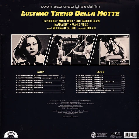 Ennio Morricone - OST L'Ultimo Treno Della Notte Yellow Vinyl Edition