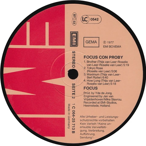 Focus Con P.J. Proby - Focus Con Proby