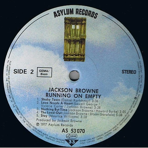 Jackson Browne - Running On Empty