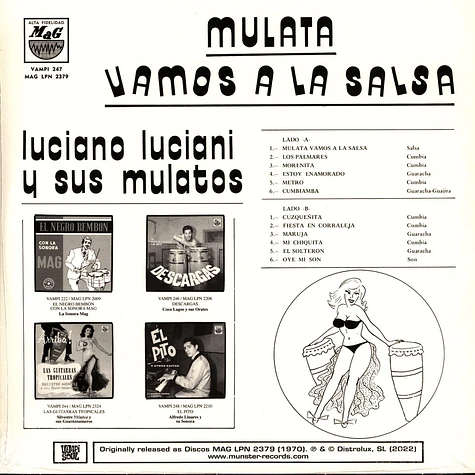 Luciano Luciani Y Sus Mulatos - Mulata, Vamos A La Salsa Record Store Day 2022 Vinyl Edition