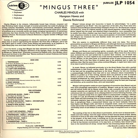 Charles Mingus, Hampton Hawes & Danny Richmond - Mingus Three