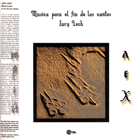 Iury Lech - Musica Para El Fin De Los Cantos